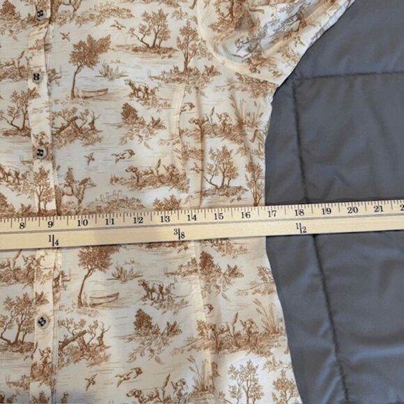 Ariat Clarion Blouse Lightweight Viscose Toile Western Print Ruffles Size XS - Picture 13 of 16